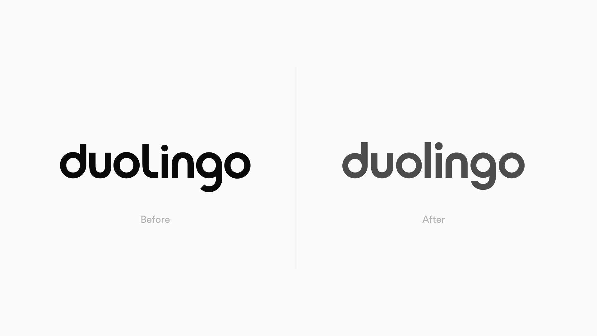 New Duolingo Logo Rebrand Before & After Johnson Banks