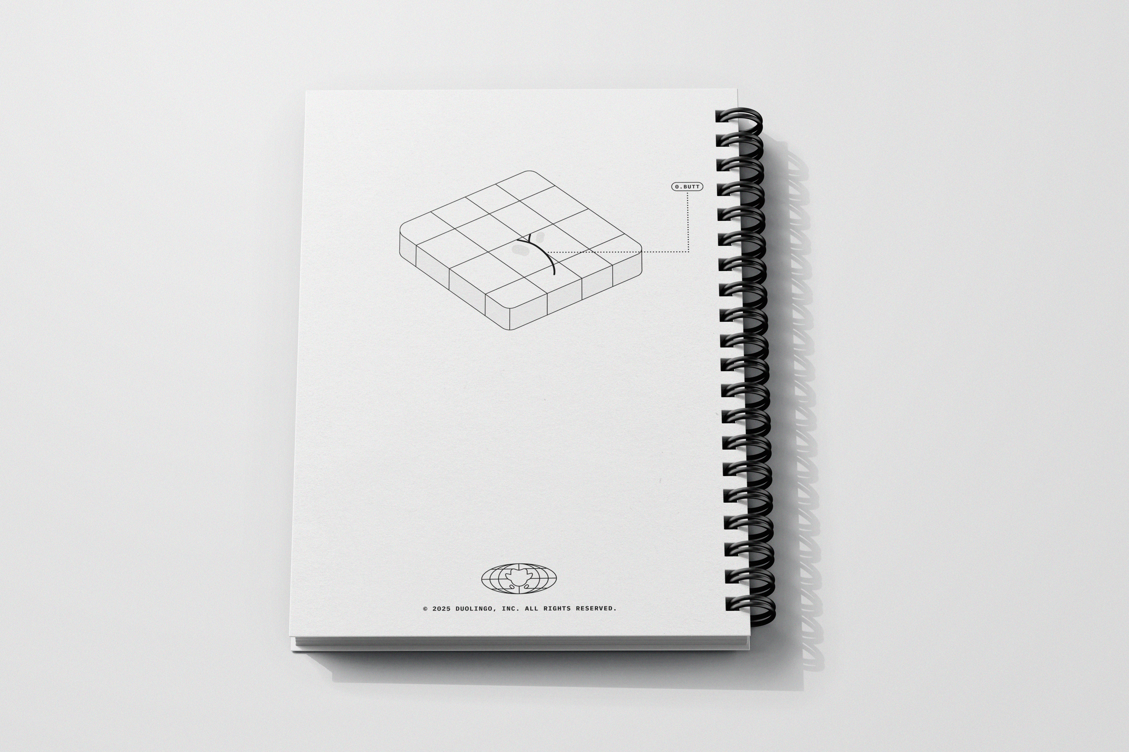 Back cover of The Duolingo Handbook, designed by Jack Morgan in February 2025.